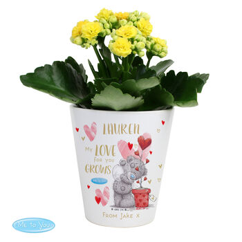 Personalised Love Grows Ceramic Plant Pot, 3 of 3