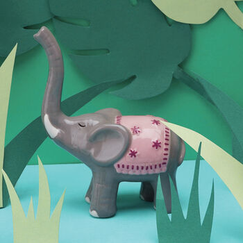 Ellie The Elephant Ceramic Ring Holder In Gift Box, 4 of 4