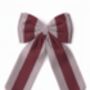 Sustainable Lrg Linen Stripe Bow Hanging Christmas Decoration, thumbnail 4 of 10