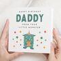 Personalised Daddy Birthday Card From Little Monster, thumbnail 1 of 7