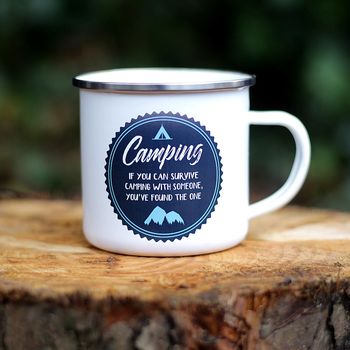If You Can Survive Camping Enamel Mug, 4 of 5