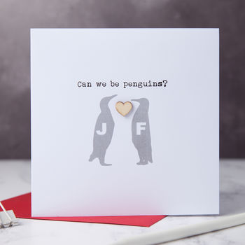 Penguin Love Couple Card, 3 of 4