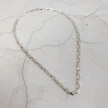 Men's Bold Sterling Silver Necklace, 4 of 12