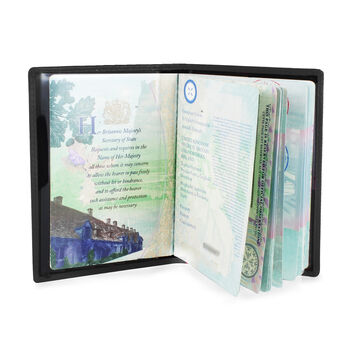 Personalised Mr And Mrs Black Passport Holders, 6 of 6