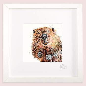 Inky Beaver Illustration Print, 6 of 9