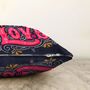 Love Text Cushion Cover With Graffiti Style On Black, thumbnail 3 of 4