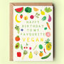 Favourite Vegan Birthday Card, thumbnail 1 of 2