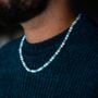 Mens Pearl Necklace Baroque Shell Pearl Chain Necklace, thumbnail 1 of 8