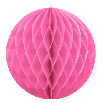 Bright Pink Honeycomb Party Decoration Bundle, 2 of 2