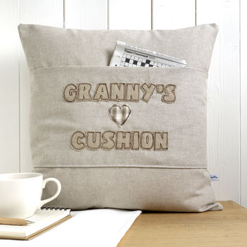 Personalised Pocket Cushion Gift For Mum / Grandma, 3 of 12