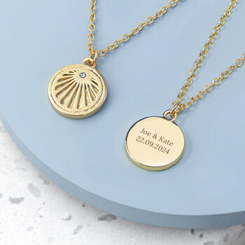 Personalised Sunburst Necklace, 7 of 7