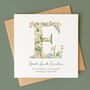 Personalised Botanical Good Luck Card, thumbnail 1 of 5