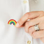 Rainbow Enamel Pin Badge, thumbnail 2 of 3
