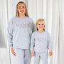 Mama Est Personalised Embroidered Ladies Hoodie Jumper, thumbnail 5 of 10