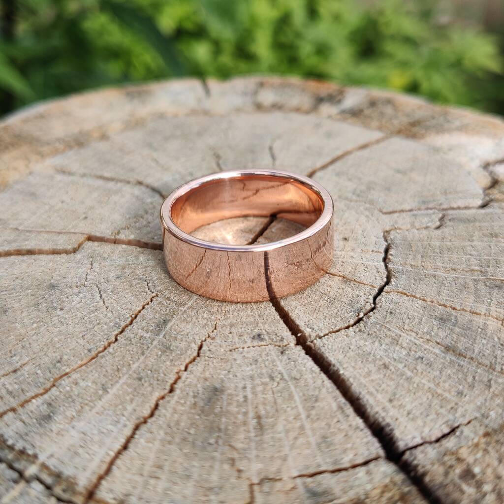 Chunky Copper Ring Polished, 1 of 4