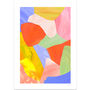 Rainbow Abstract Shell Collage Art Print, thumbnail 4 of 8