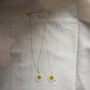 Daisy Flower Sterling Silver Or 24ct Gold Necklace, thumbnail 5 of 8