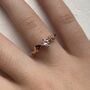 Ariel Leaf Engagement Ring, Gold And Morganite, thumbnail 7 of 8