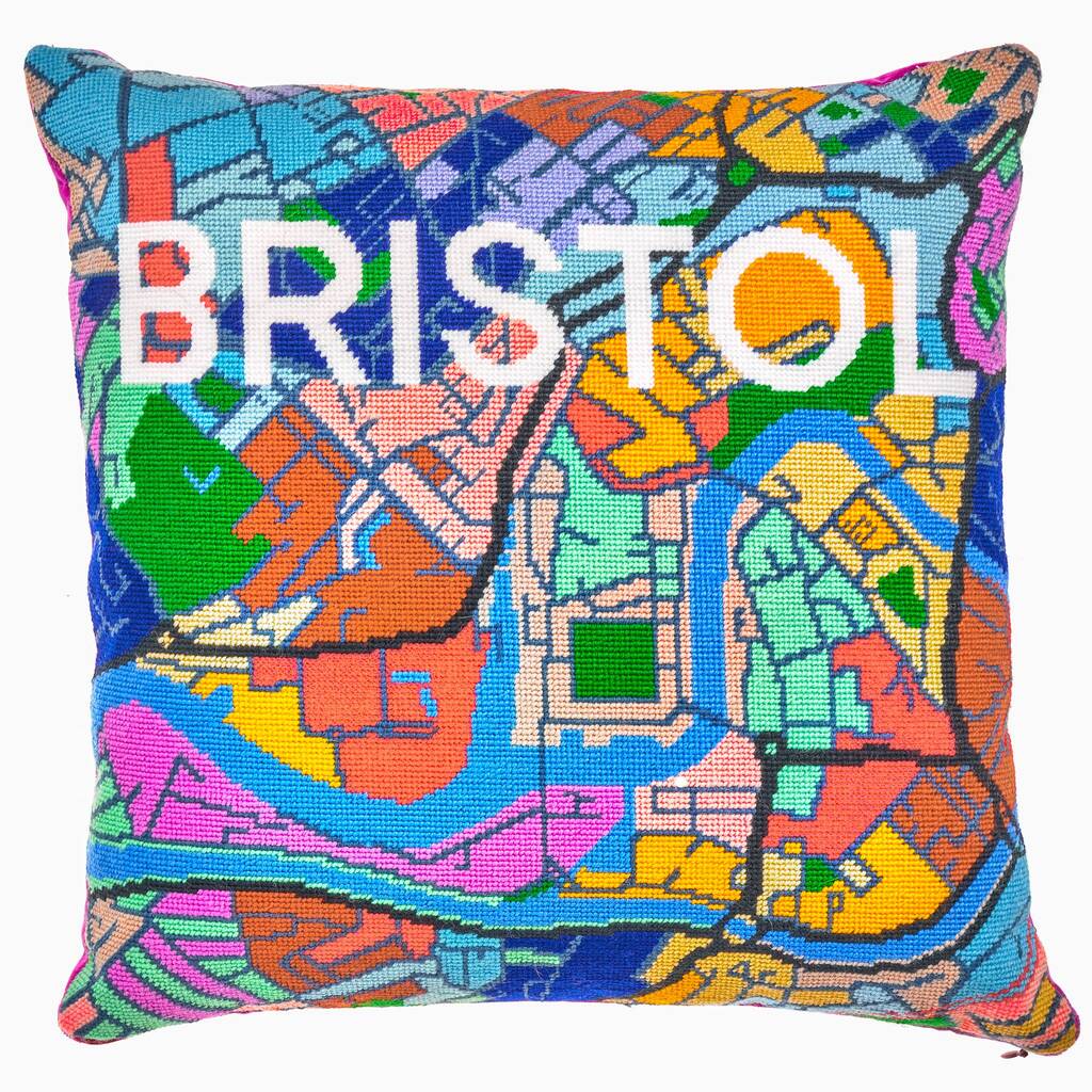 Bristol City Map Tapestry Kit, 1 of 5