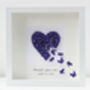 Personalised Framed 3D Pink Butterfly Heart, thumbnail 4 of 5