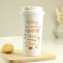 Personalised Pumpkin Spice Travel Mug, thumbnail 5 of 6