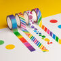 Rainbow Stripe Washi Tape, thumbnail 2 of 4