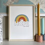 Hope Is All Around Rainbow Print, thumbnail 2 of 6