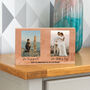 Personalised Photo Block With Two Photos Anniversary Gift, thumbnail 1 of 5
