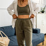 Embroidered Wifey Crop Top, thumbnail 5 of 7