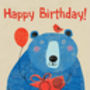 Bear Happy Birthday Card, thumbnail 2 of 2