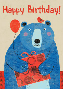 Bear Happy Birthday Card, 2 of 2