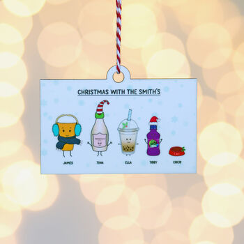 Personalised Drinks Christmas Tree Decoration, 8 of 8