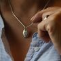 Personalised Silver Pebble Ashes Necklace, thumbnail 4 of 6