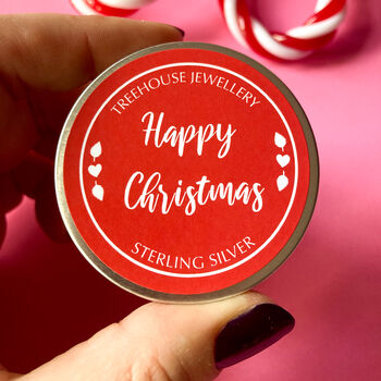 Sterling Silver Lightbulb Earrings In A Gift Tin, 9 of 10