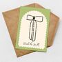 Festive Bow Christmas Card | Deck The Halls Minimalist Greeting Card, thumbnail 1 of 2