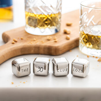 Personalised Gold Steel Ice Cubes, 6 of 12
