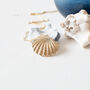 Gold Plated Seashell Necklace, thumbnail 3 of 8