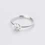 Sterling Silver Four Leaf Clover Adjustable Ring, thumbnail 1 of 4