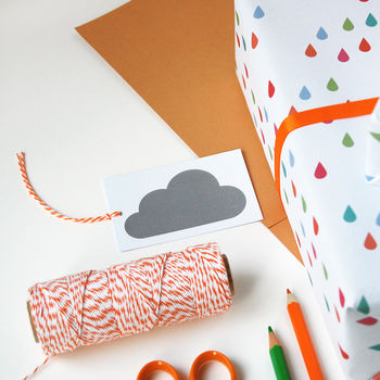 Raindrop Eco Friendly Wrapping Paper Set, 4 of 8