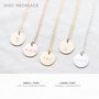 Personalised Bar And Disc Necklace Set, thumbnail 4 of 8