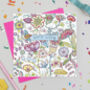 'Rainbow Floral' Mixed Pack Of Ten Birthday Cards, thumbnail 2 of 11