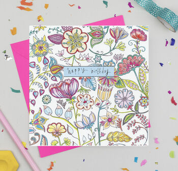 'Rainbow Floral' Mixed Pack Of Ten Birthday Cards, 2 of 11