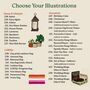 Personalised Favourite Things Illustration Print, thumbnail 10 of 12