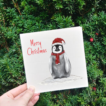 Personalised Penguin Christmas Card, 5 of 6