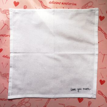 Custom Hand Embroidered Wedding Handkerchief, 6 of 9