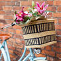 Colourful Handcrafted Bike Basket, thumbnail 3 of 7