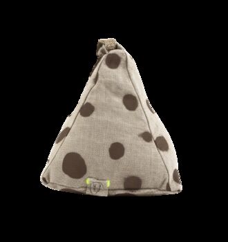 Hand Painted Linen Sustainable Doorstop In Polka Dot Print, 7 of 10