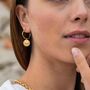Full Moon Multi Charm Statement Hoop Earrings, thumbnail 1 of 4