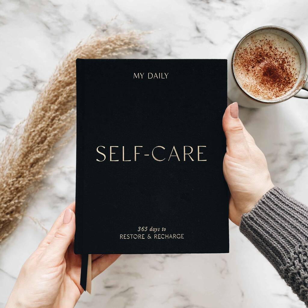 My Daily Self Care Journal Wellness Journal Black, 1 of 12