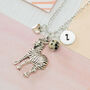 Personalised Zebra Charm Necklace, thumbnail 1 of 3